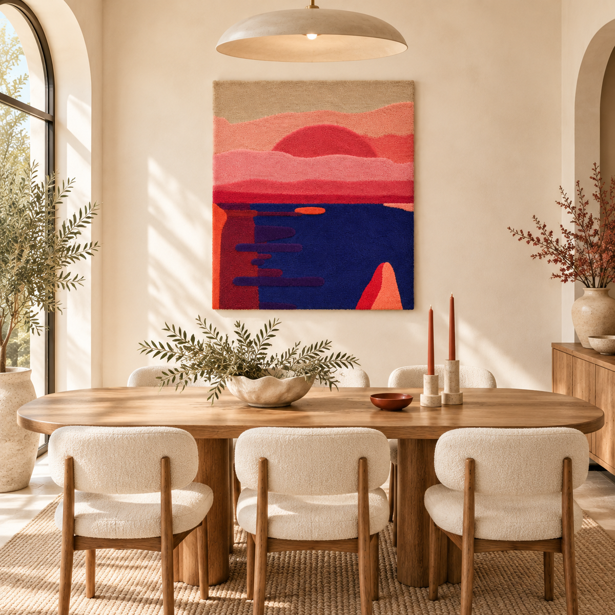 Last Sail at Sunset — room setting 3
