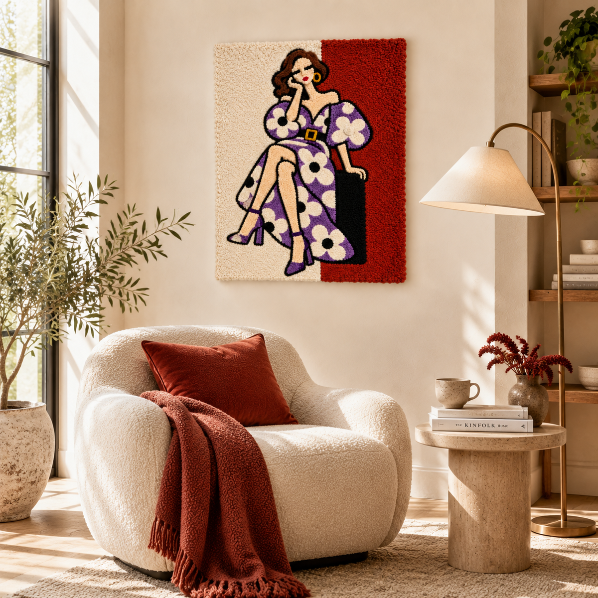 Lavender Daisy Pause — room setting 2