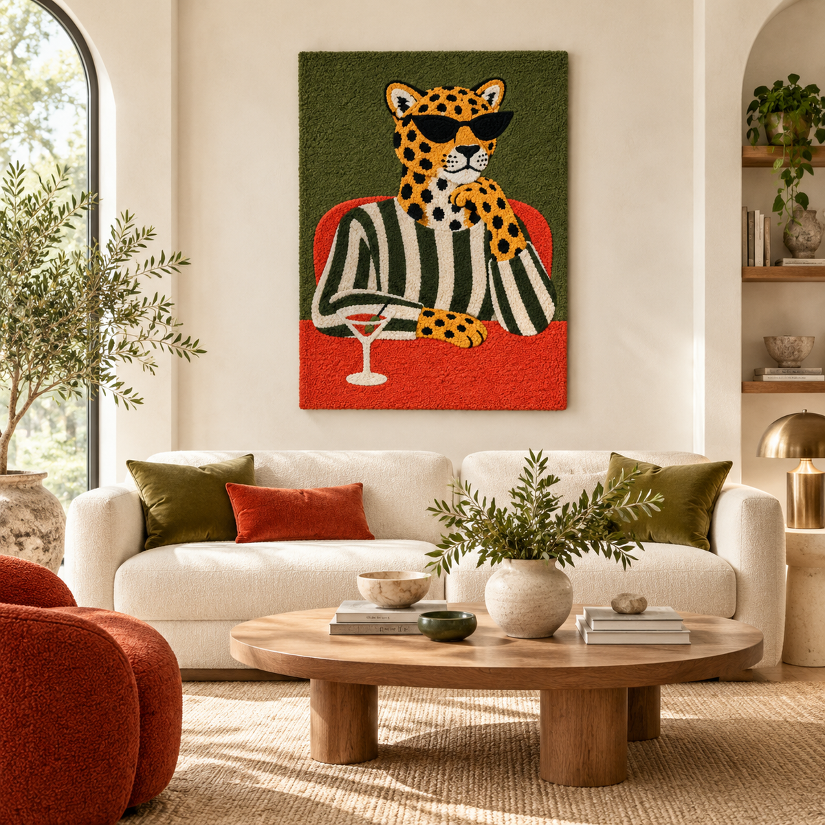 Leopard at Aperitif Hour — front-facing room scene [room-front]