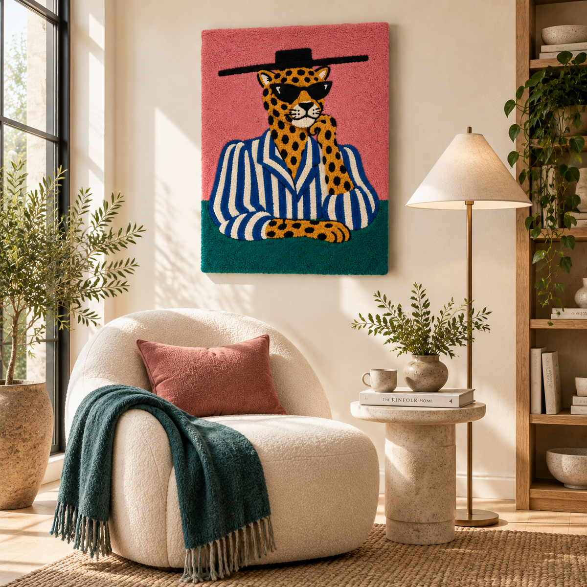 Leopard at the Terrace Table — room setting