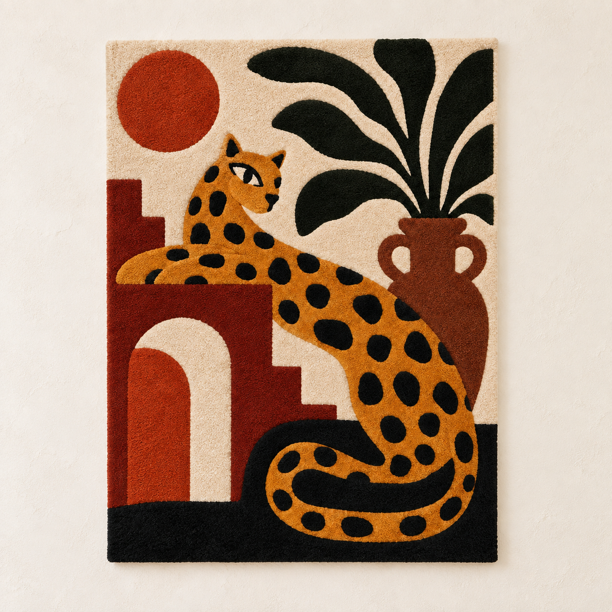 Leopard on Terracotta Terrace — front product view [product-light]