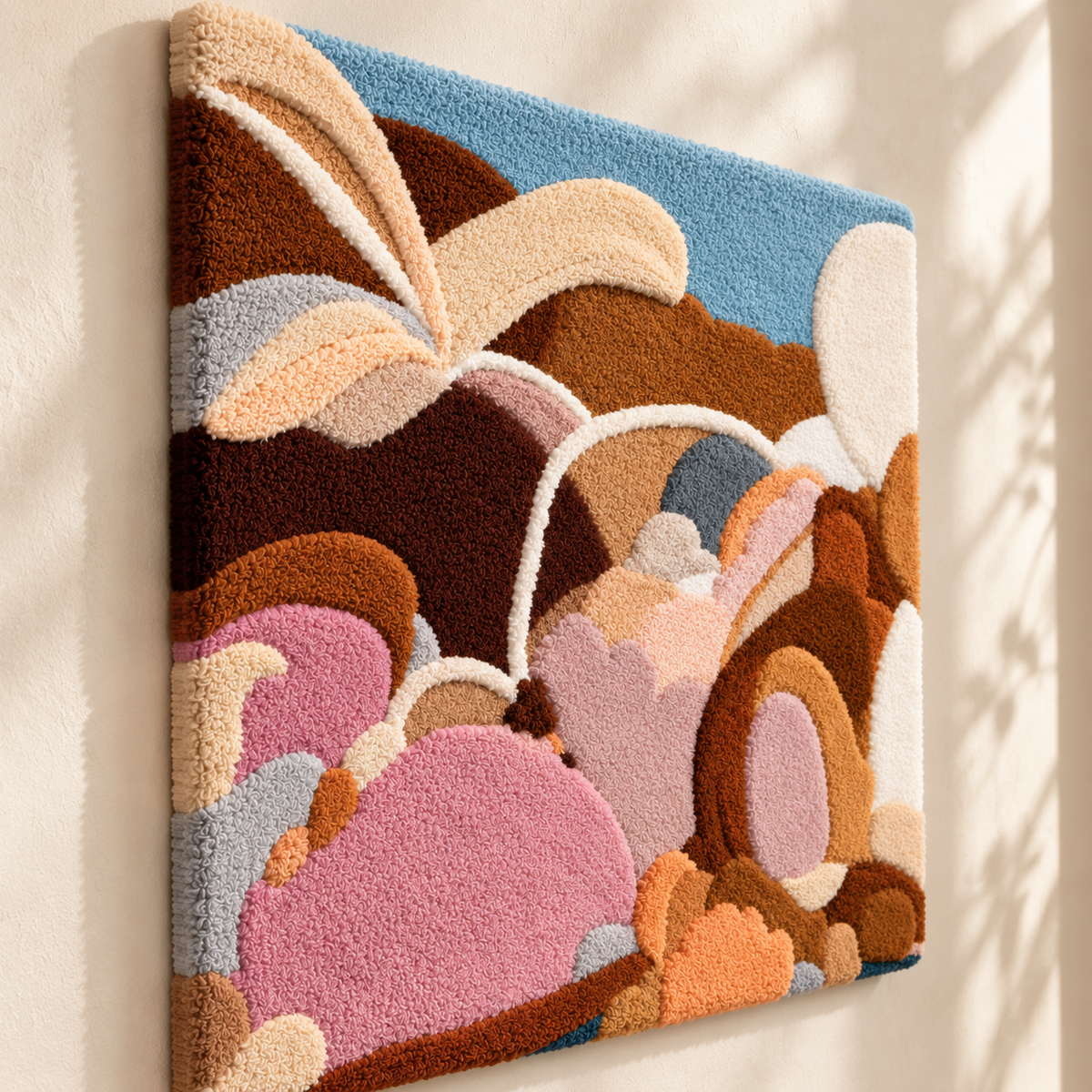 Lilac Meadow Dream — angled relief view