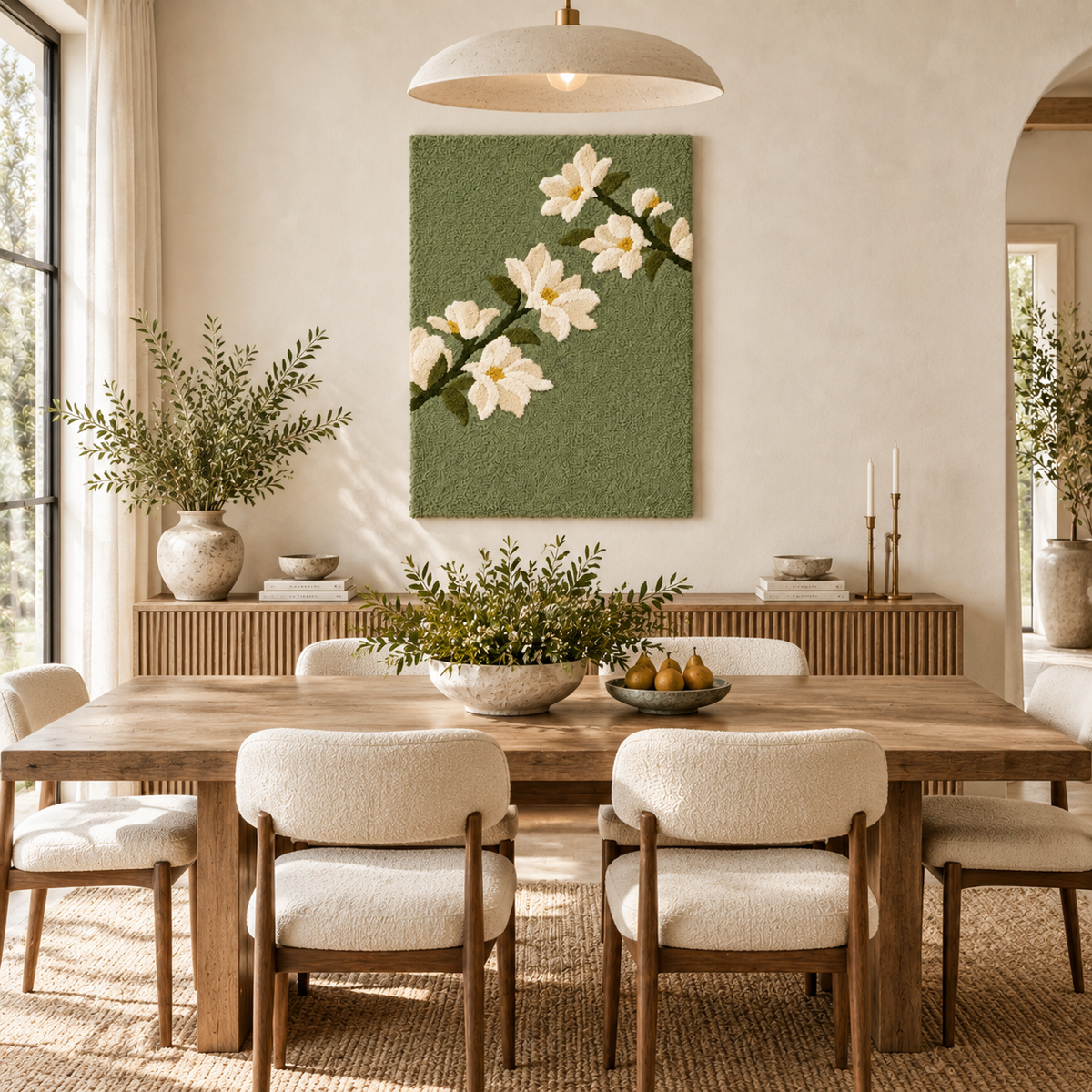 Magnolia Branch on Sage — room setting 2