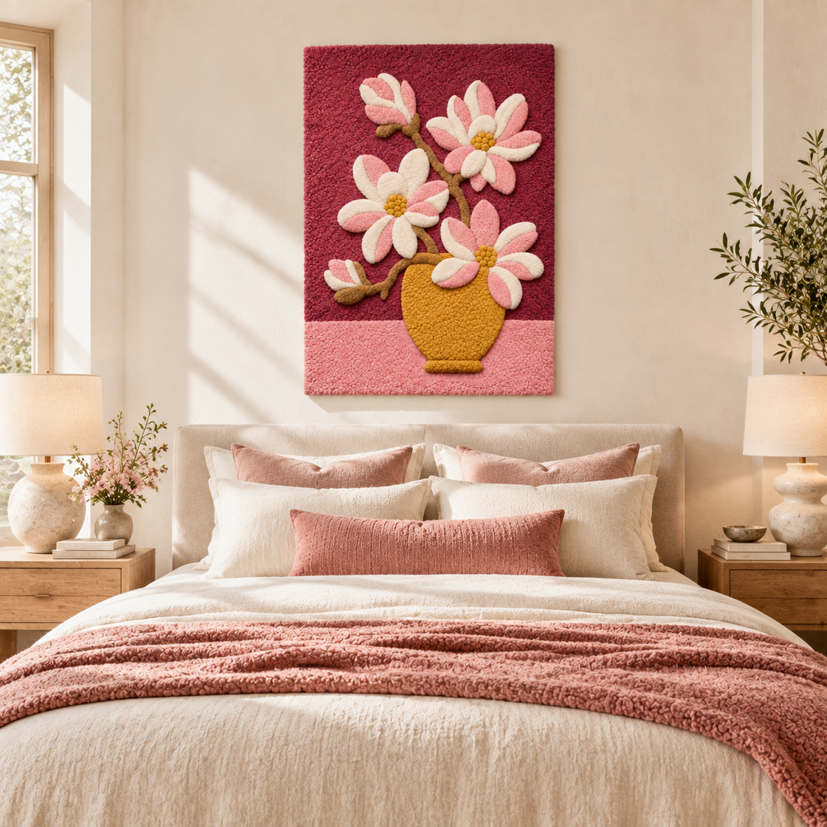 Magnolia in a Golden Vase — room setting 1