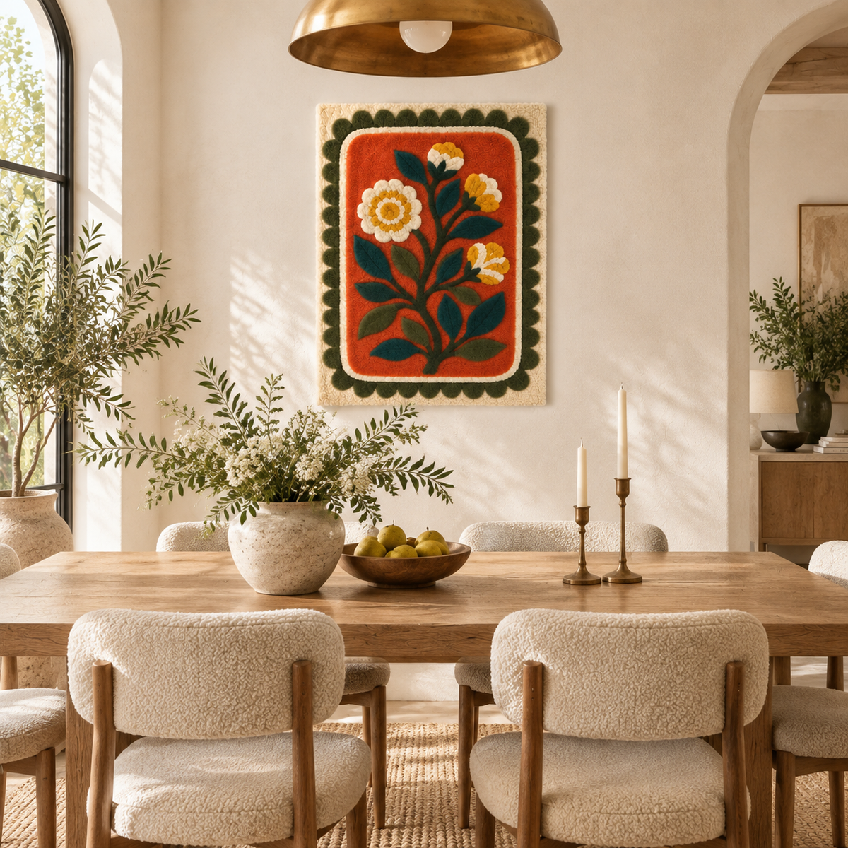 Marigold Garden Panel — room setting 2
