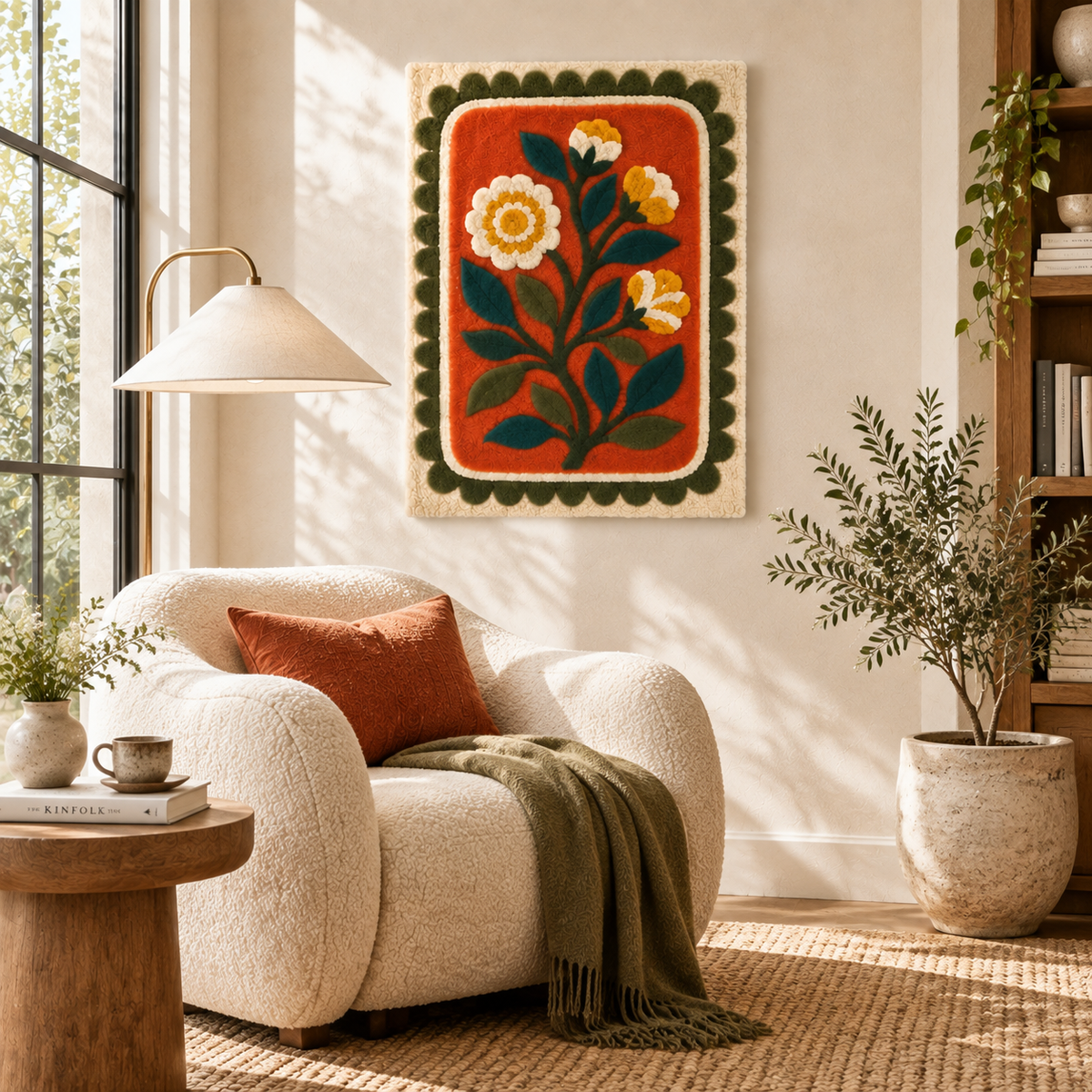 Marigold Garden Panel — room setting 3
