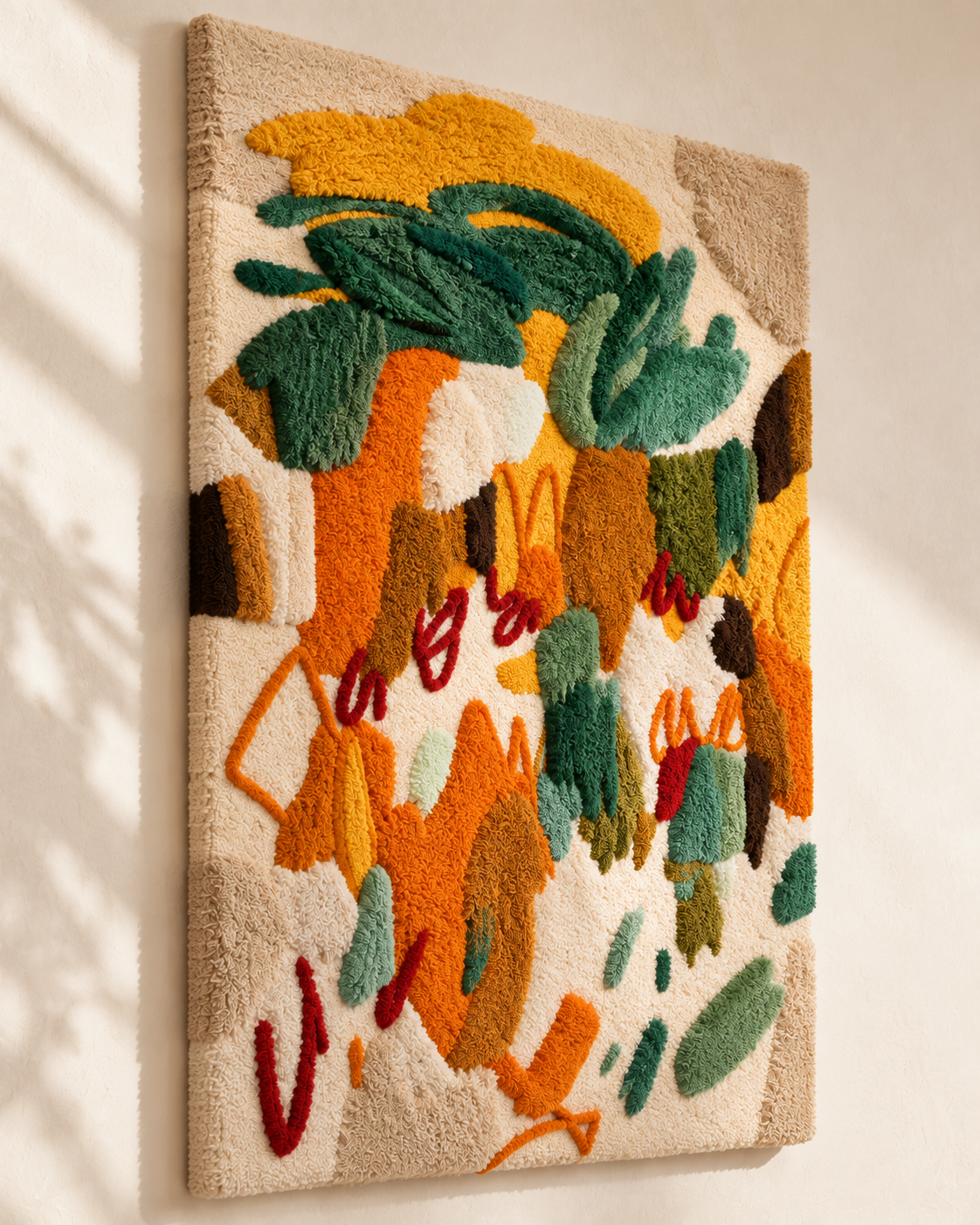 Marigold Gesture Garden — angled relief view