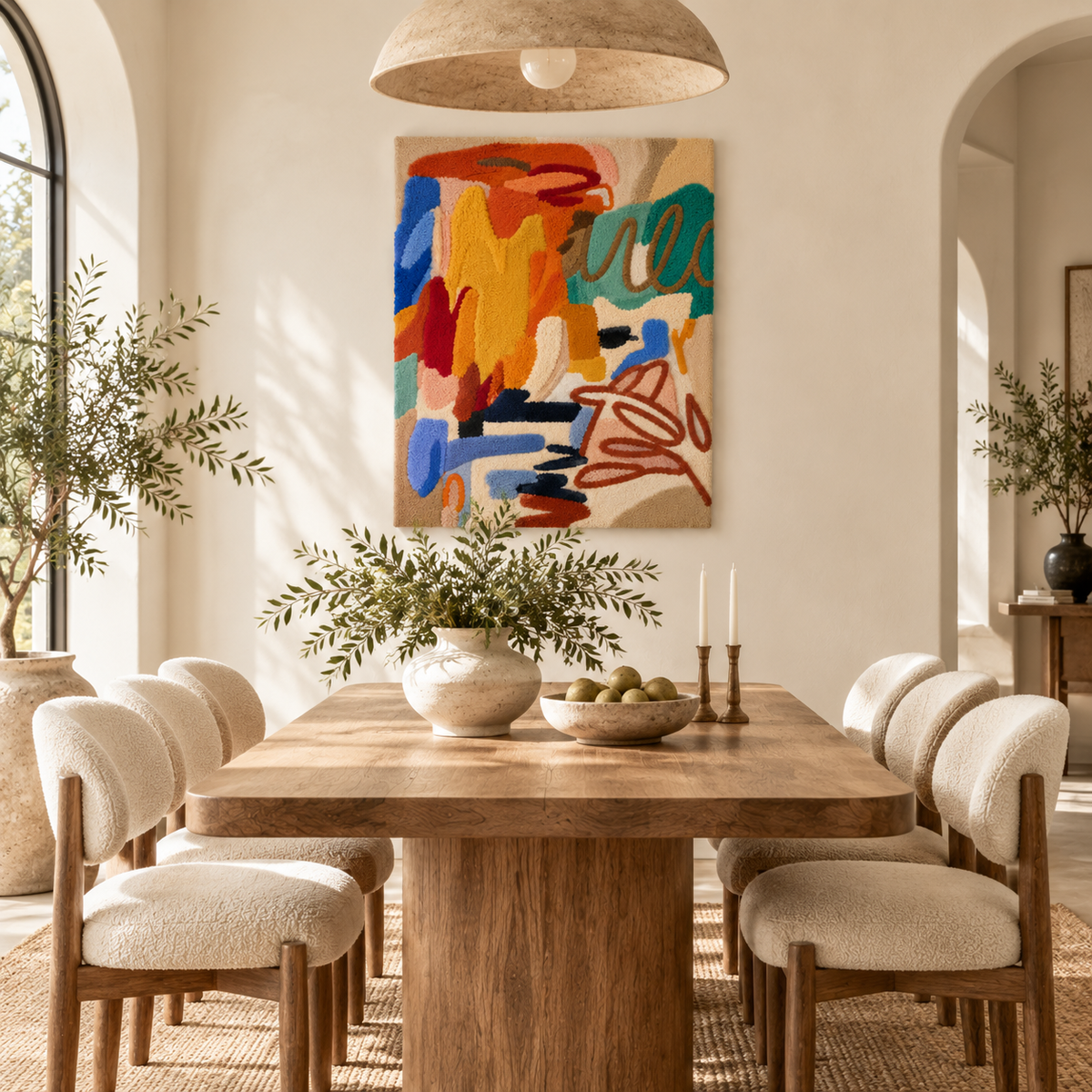 Marigold Painted Gesture — room setting 2