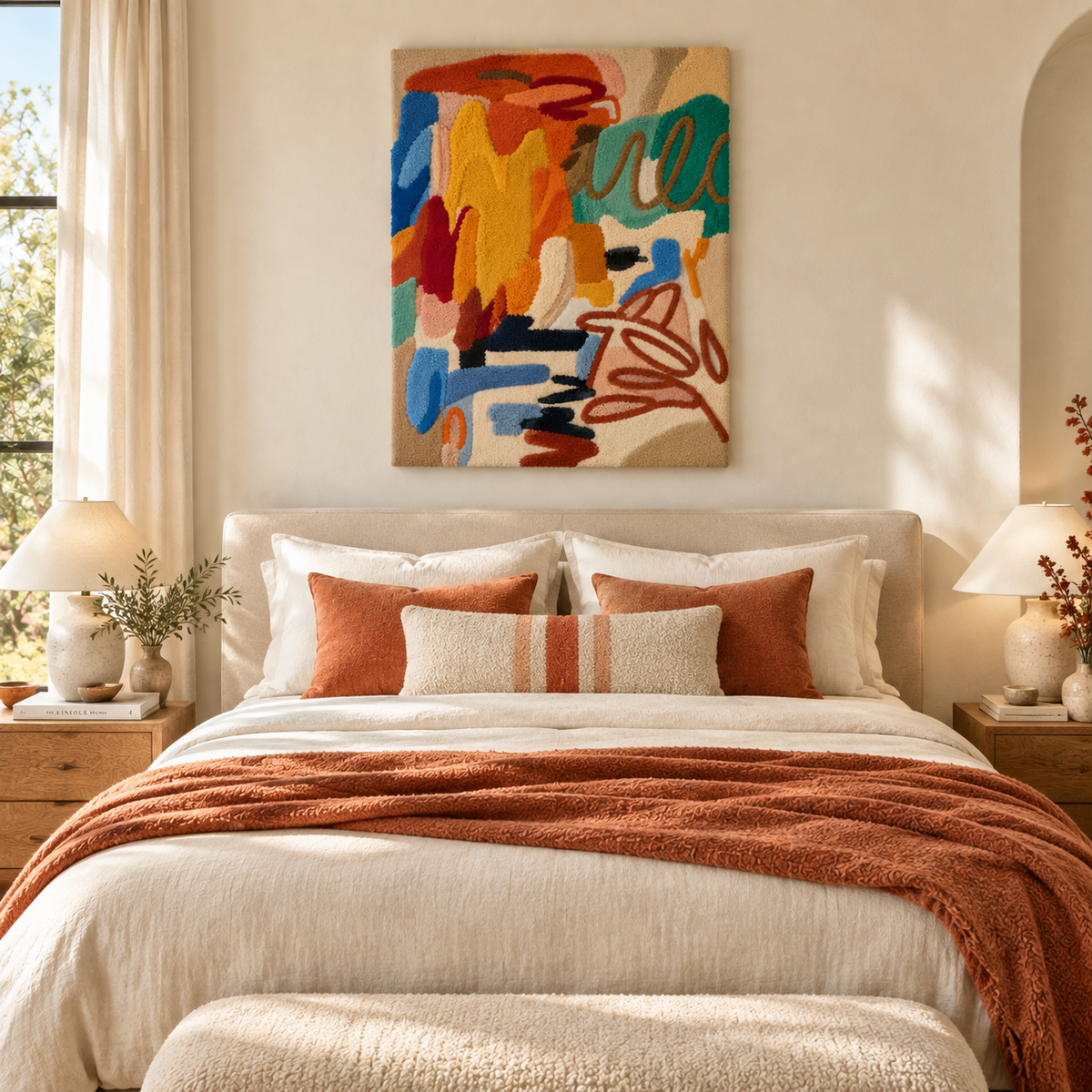 Marigold Painted Gesture — room setting 3