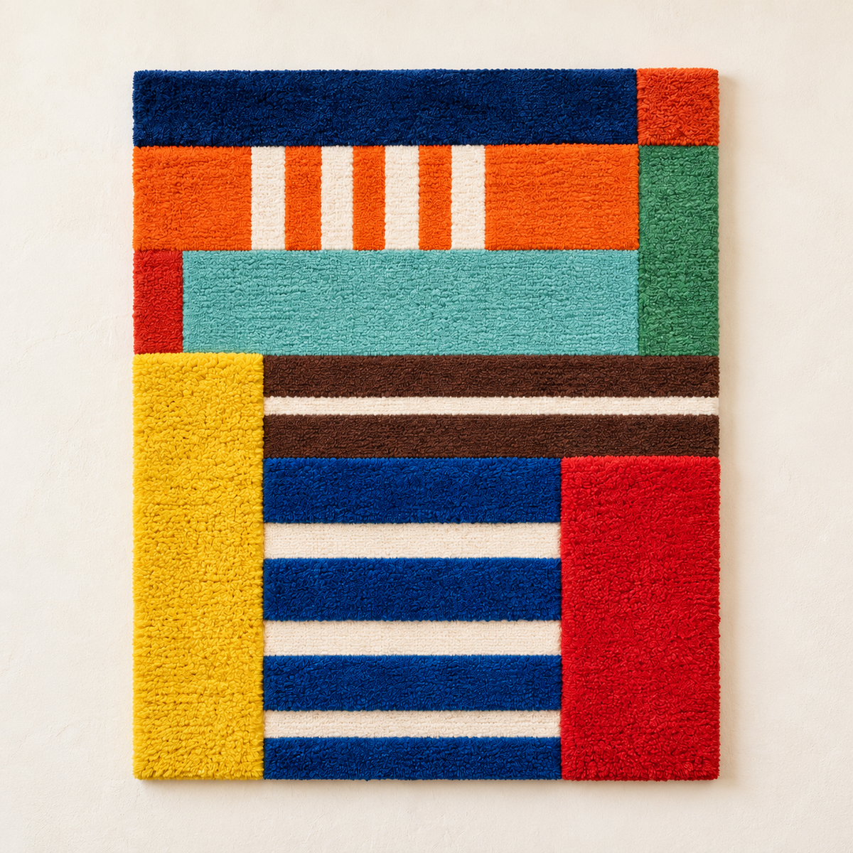 Hewn Earth Maritime Block Cadence wall art featuring abstract nautical-inspired design in soft neutral tones