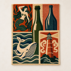 Mermaid Wine and Lighthouse