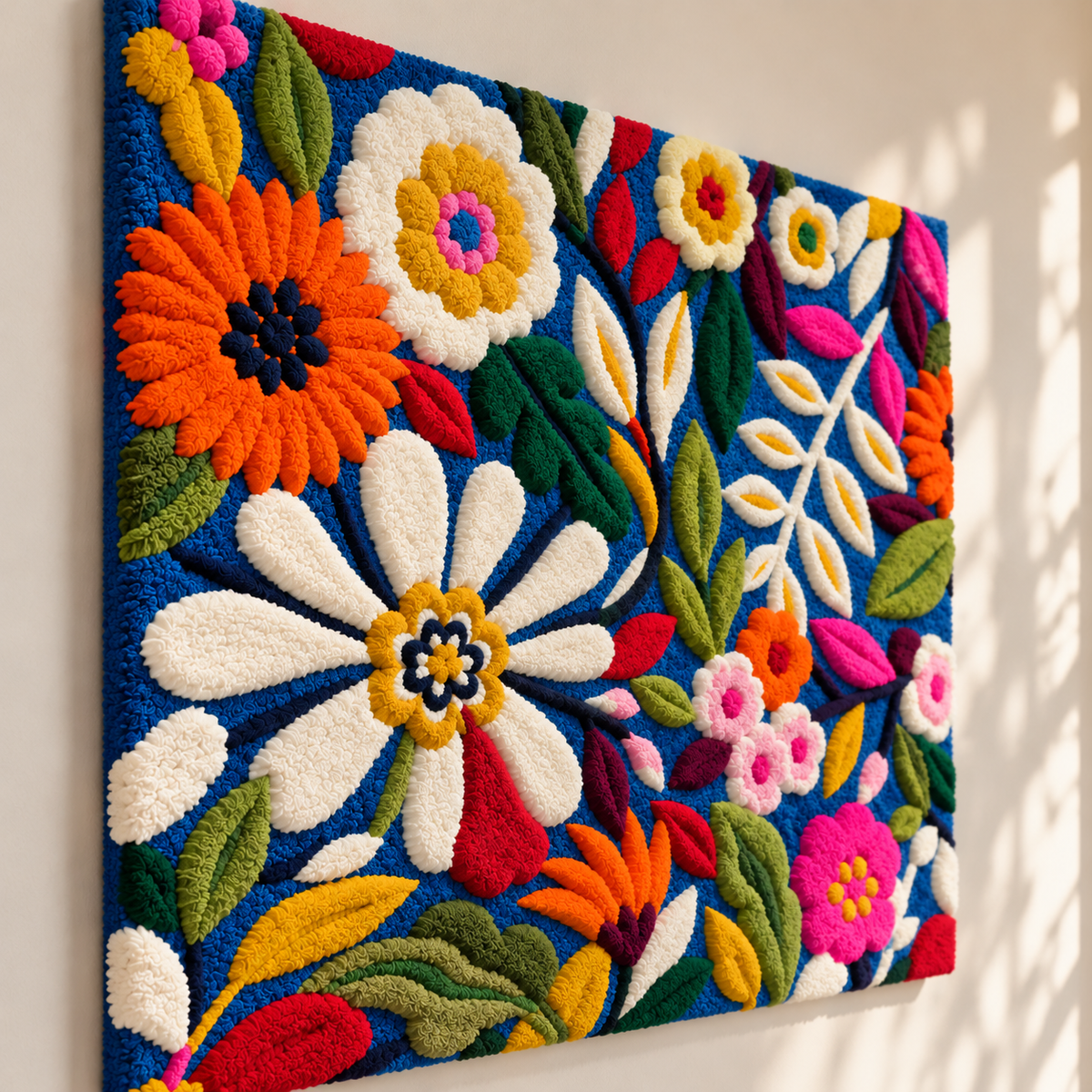 Midnight Garden Carnival by Hewn Earth Studio — angled relief view