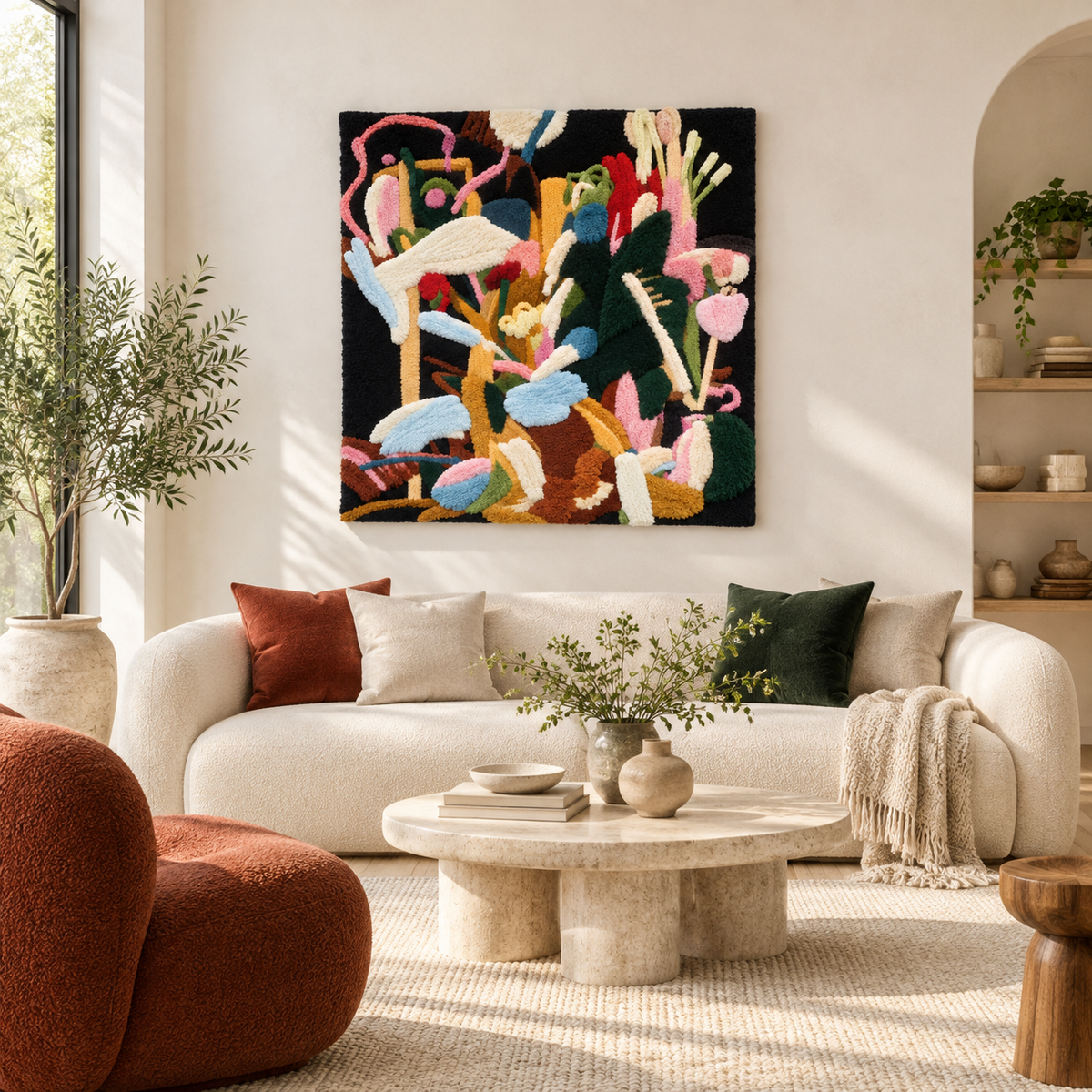 Midnight Garden Tangle — front-facing room scene