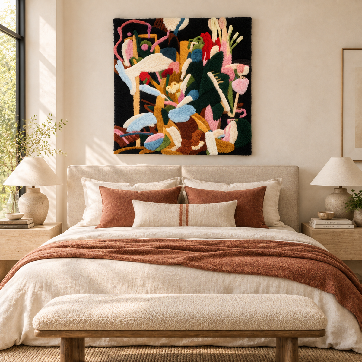 Midnight Garden Tangle — room setting 1