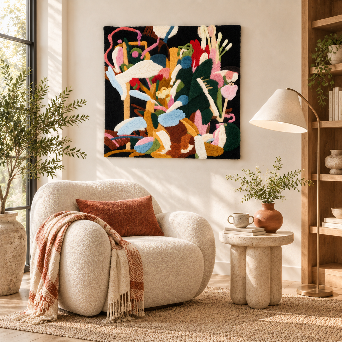 Midnight Garden Tangle — room setting 2