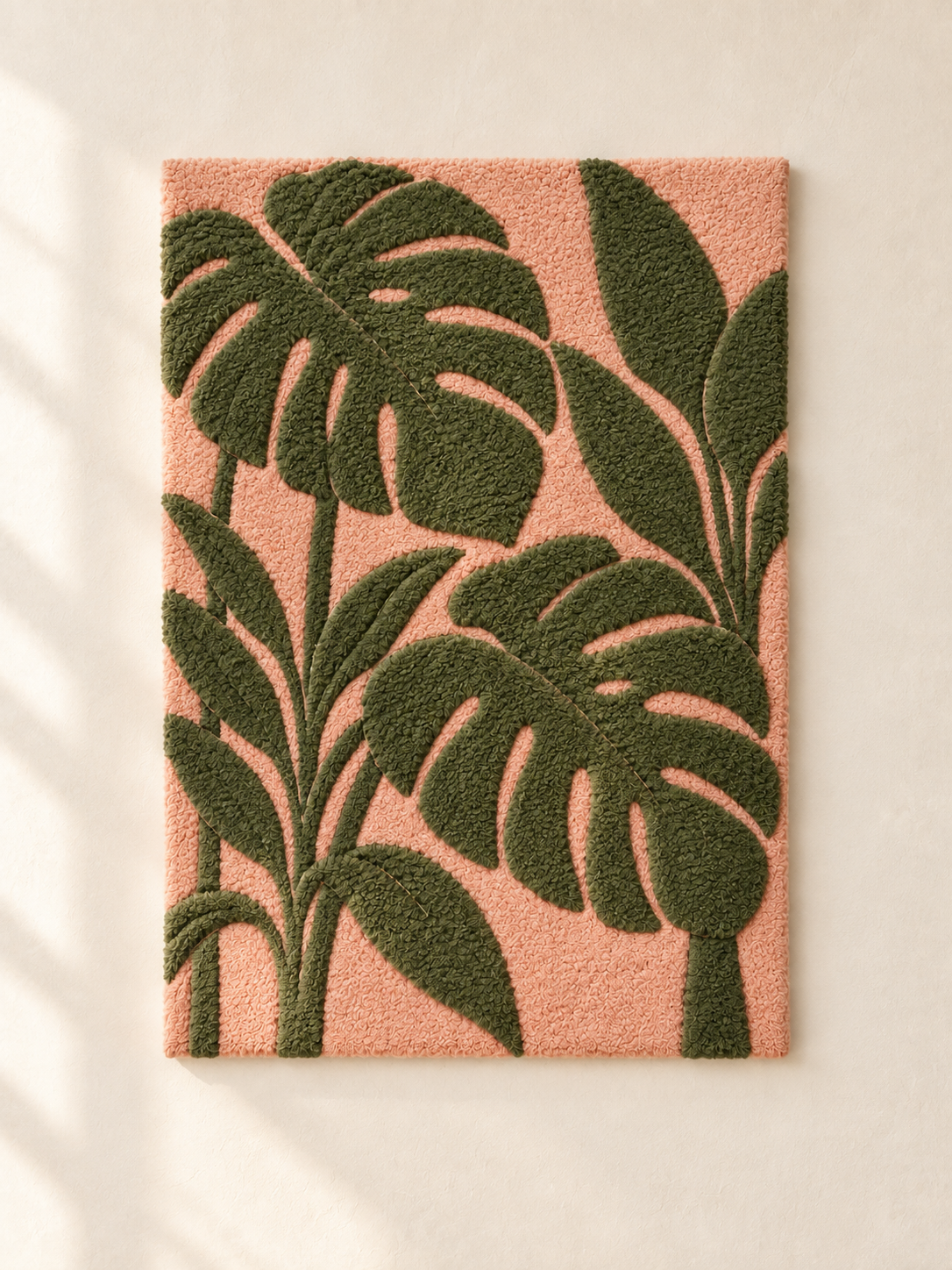 Monstera on Blush — front product view