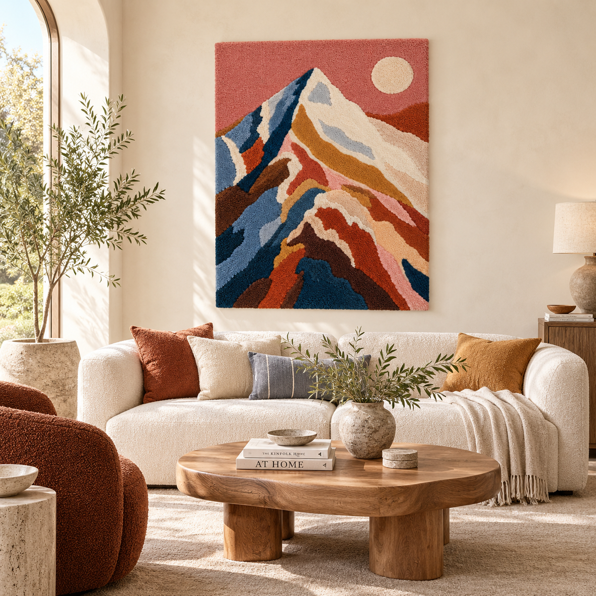 Moon Above the Rose Summit — front-facing room scene