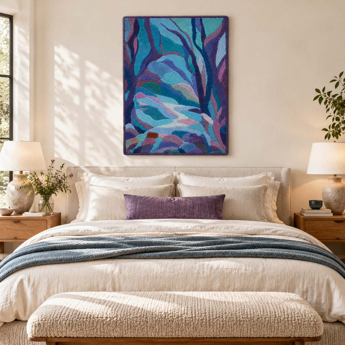 Moonblue Woodland Stream — room setting 1