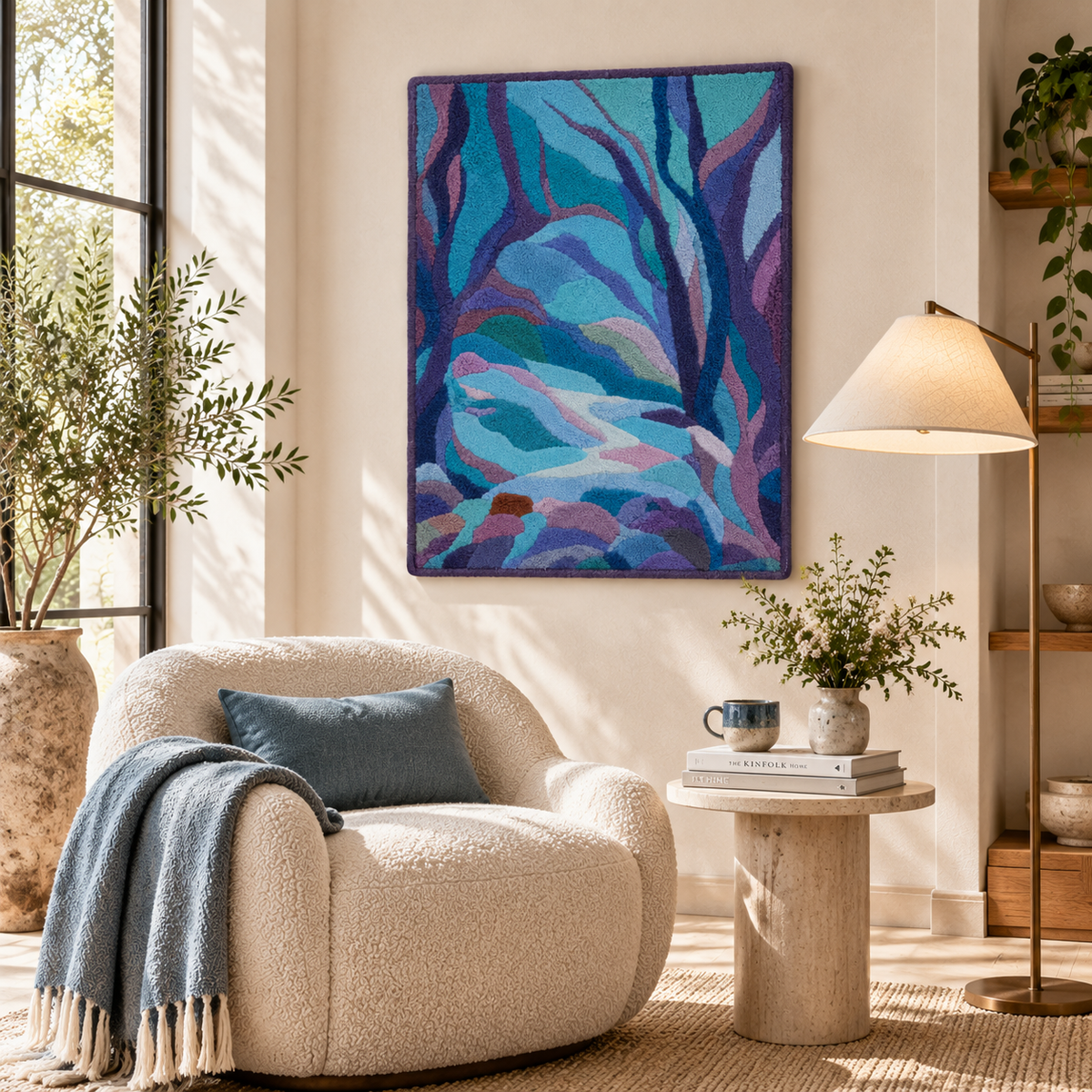 Moonblue Woodland Stream — room setting 3
