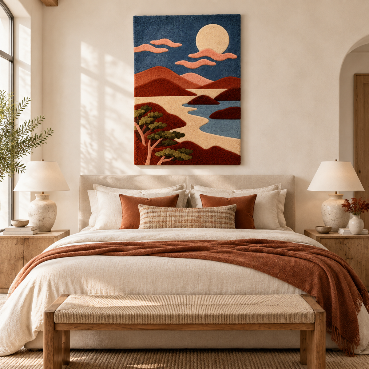 Moonlit Canyon River — room setting 1