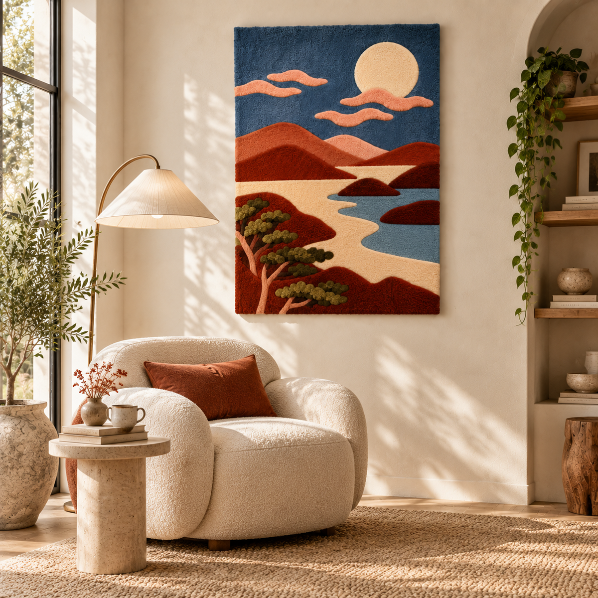 Moonlit Canyon River — room setting 2