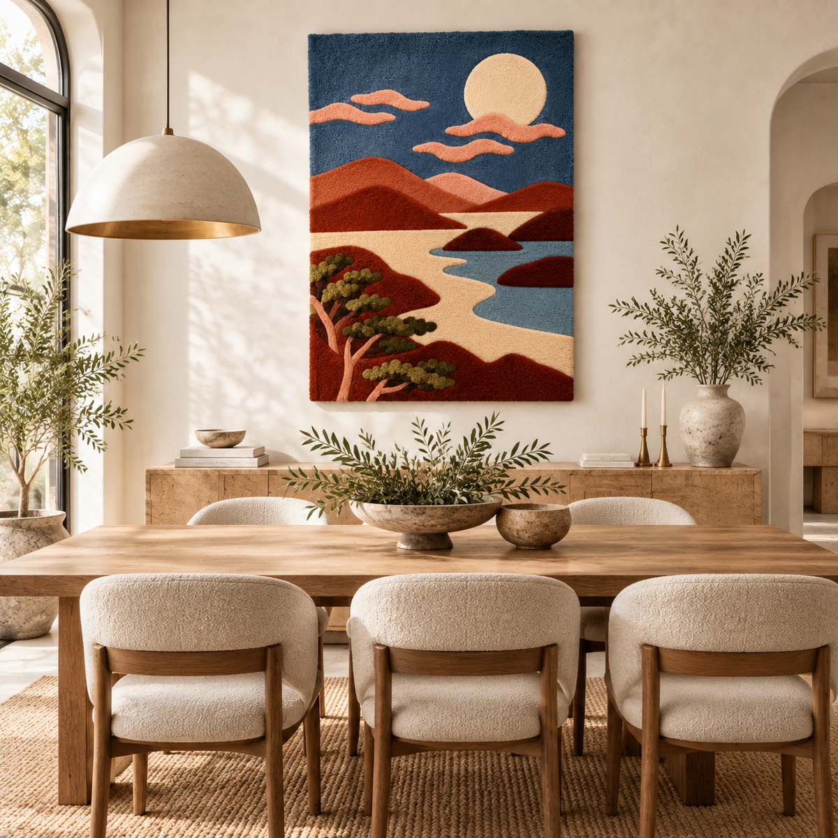 Moonlit Canyon River — room setting 3