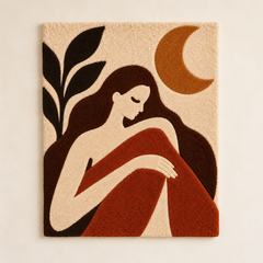Moonlit Woman in Rust