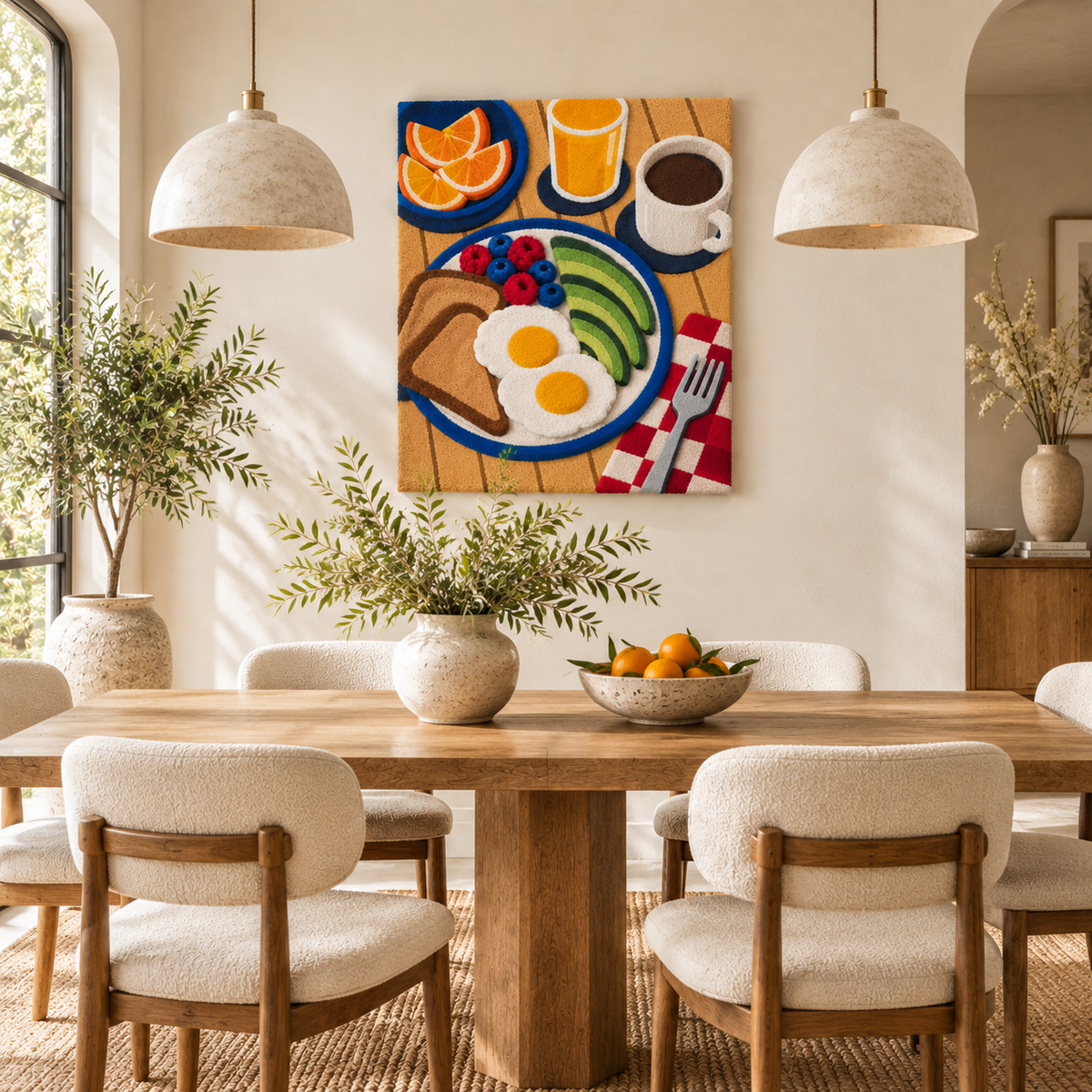 Morning on the Blue Plate — room setting 1