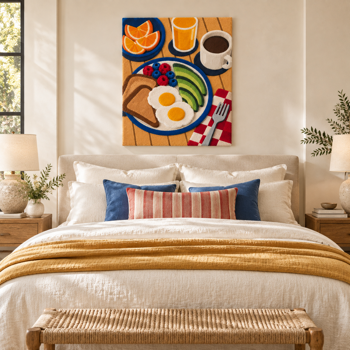 Morning on the Blue Plate — room setting 2