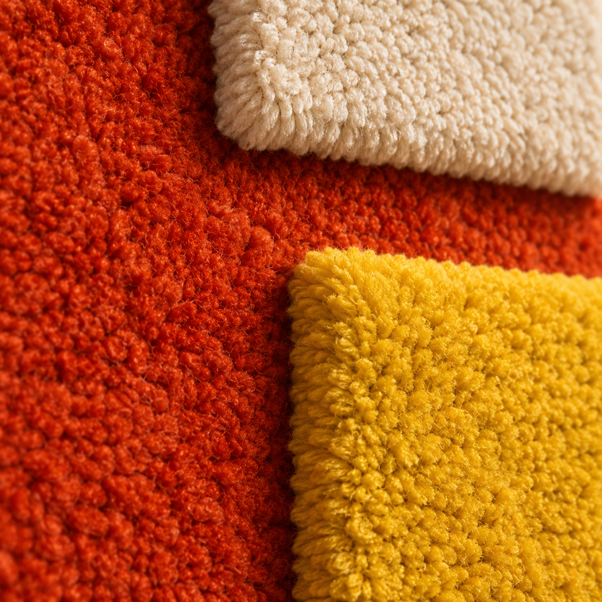 Hewn Earth Mustard Window on Ember wall art featuring a vibrant mustard-colored window design on a textured background.