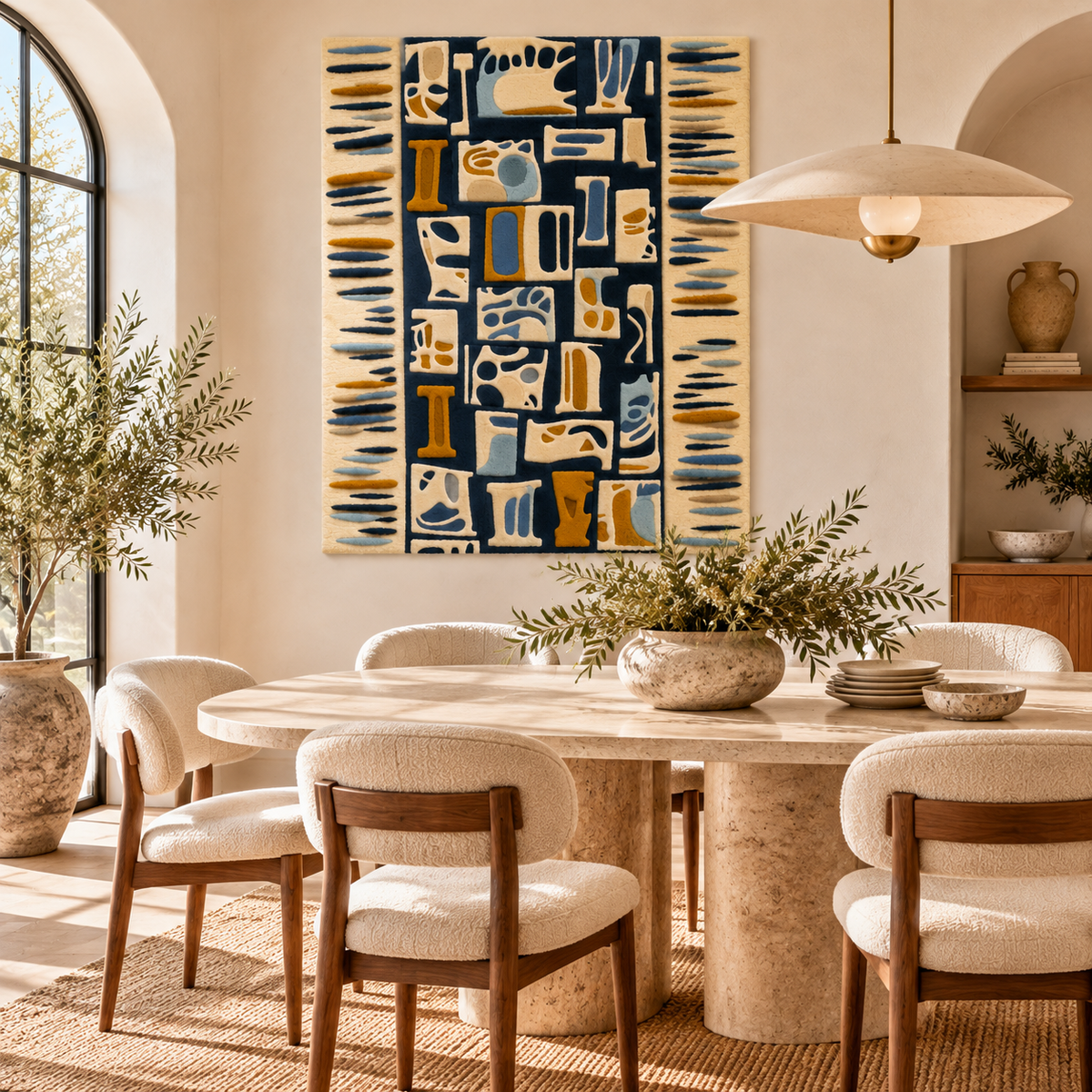 Navy Ochre Talisman by Hewn Earth Studio — room setting