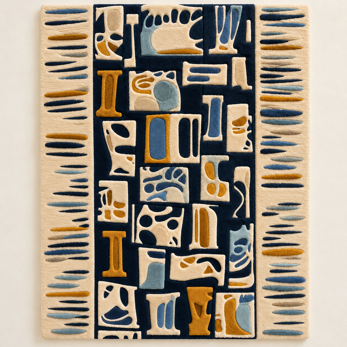 Navy Ochre Talisman by Hewn Earth Studio