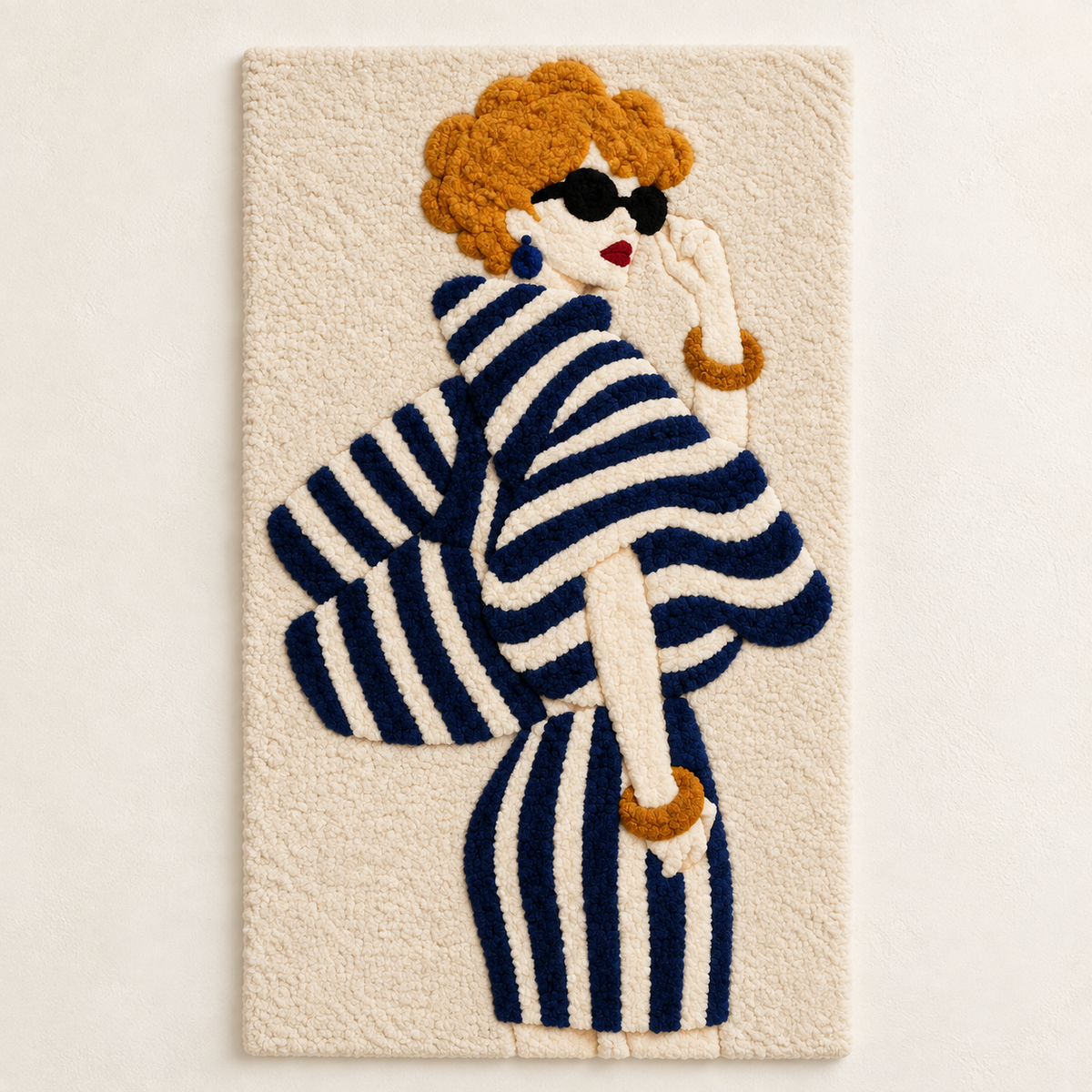Navy Stripes in the Sun — front product view [product-light]