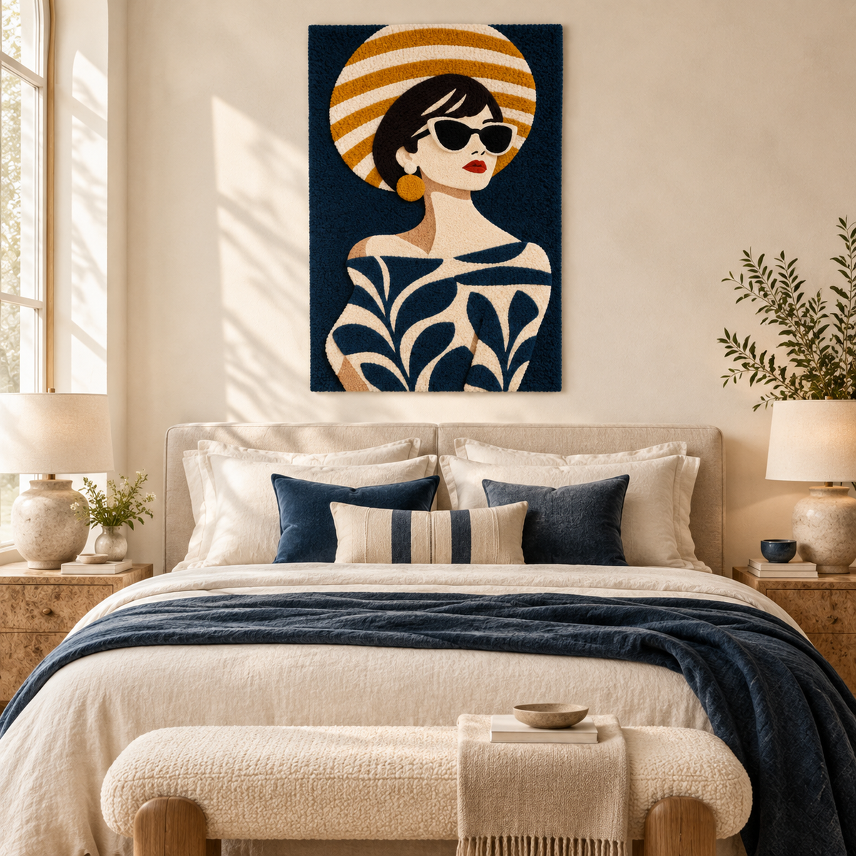 Navy Summer Muse — room setting 1