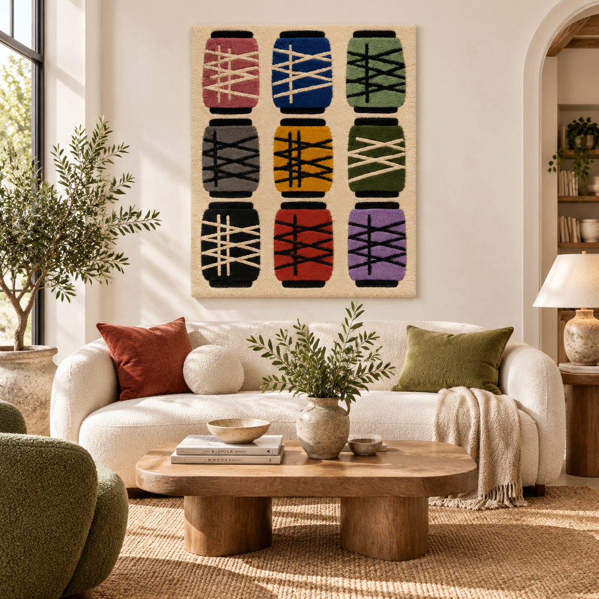 Nine Spools of Color — front-facing room scene [room-front]