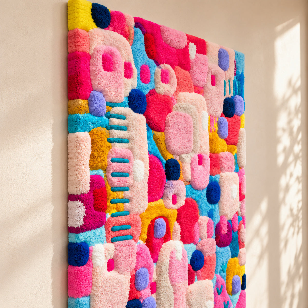 Candy Mosaic by Norma Chung — angled relief view