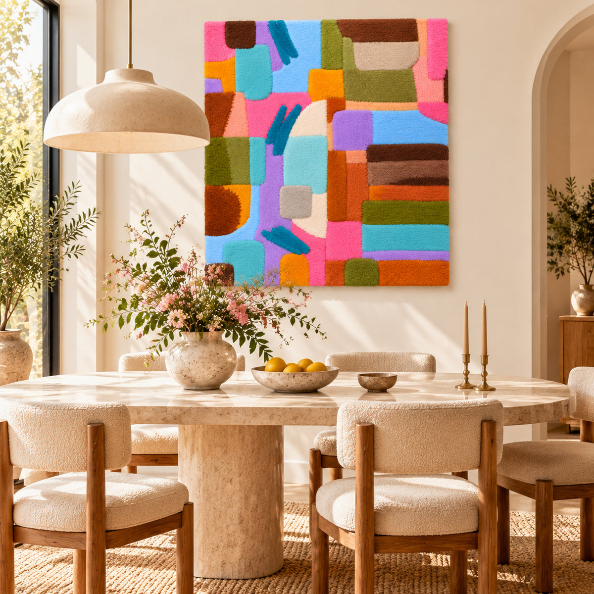 Chromatic Patchwork by Norma Chung — room setting
