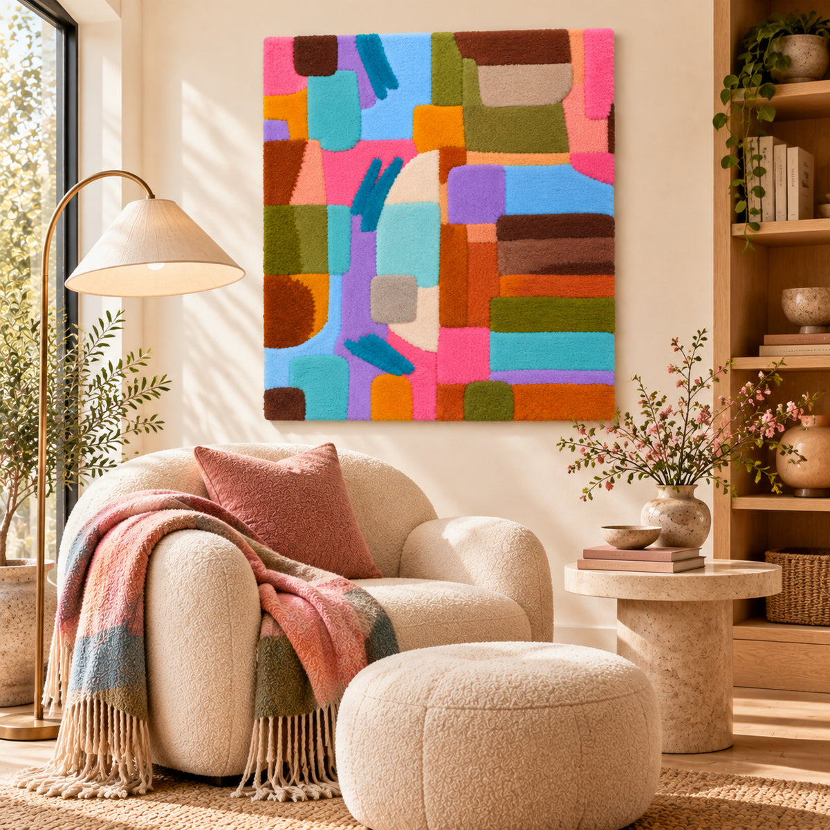 Chromatic Patchwork by Norma Chung — room setting