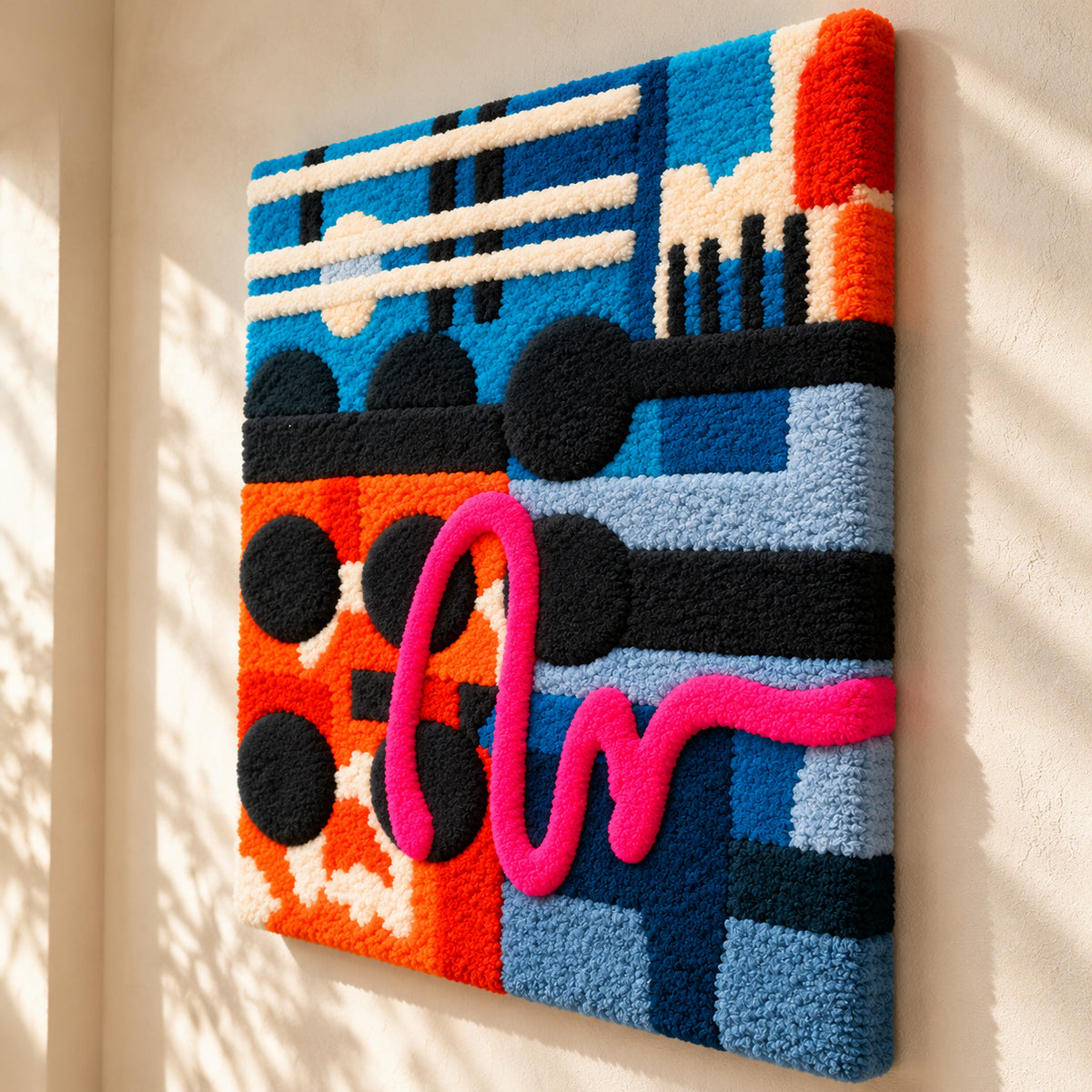 Electric Rhythm by Norma Chung — angled relief view