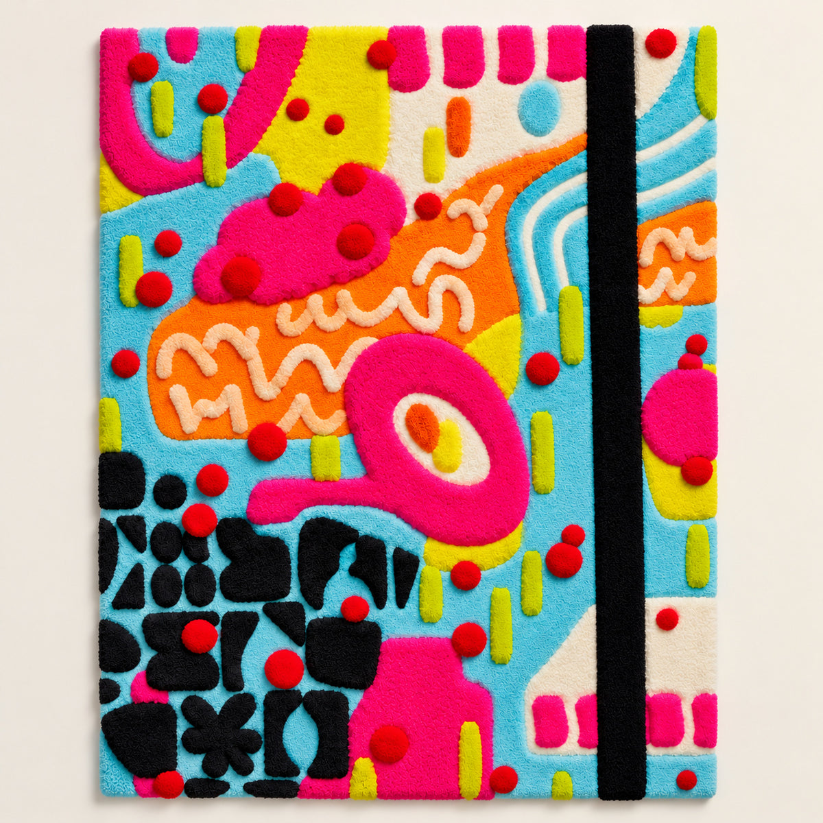 Electric Scribble Relief by Norma Chung — full front product view [product-light]