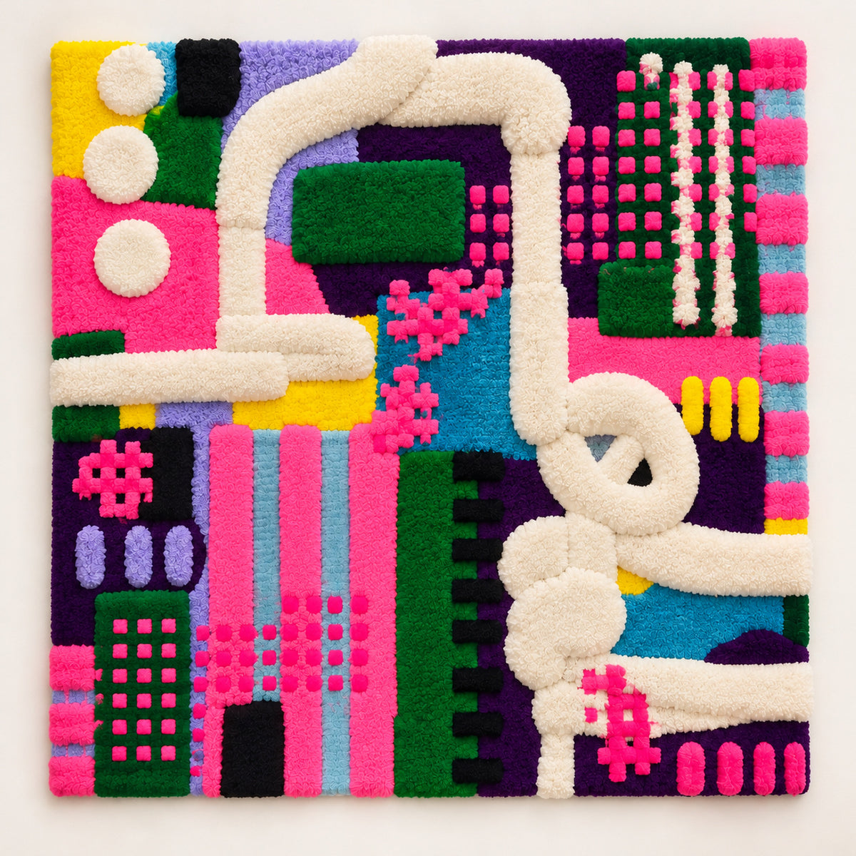 Ivory Loop Labyrinth by Norma Chung — full front product view [product-light]