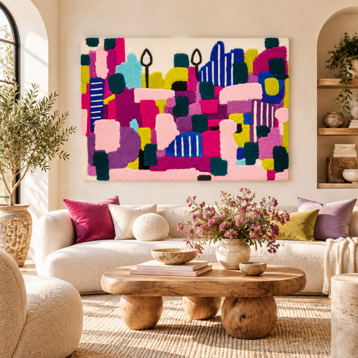Magenta Mosaic by Norma Chung — room setting