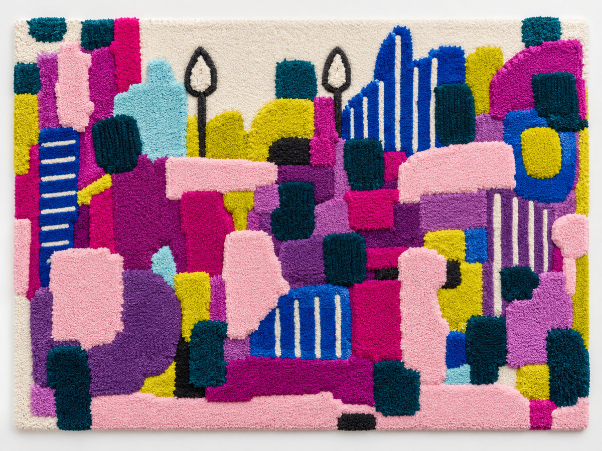 Magenta Mosaic by Norma Chung — Unframed preview