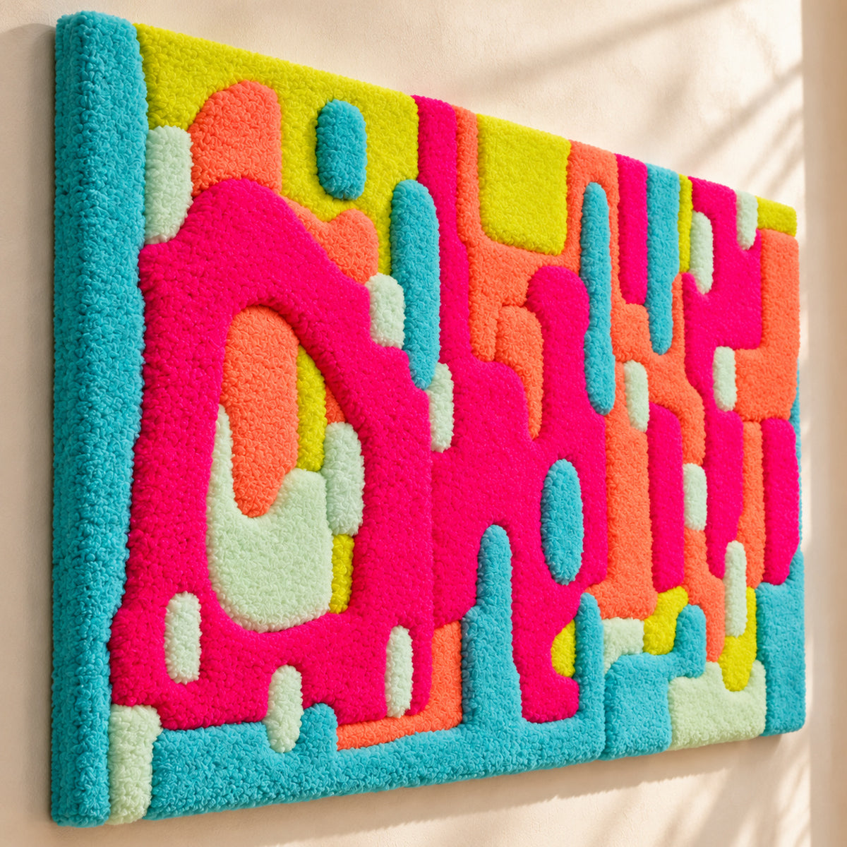 Neon Flow by Norma Chung — angled relief view