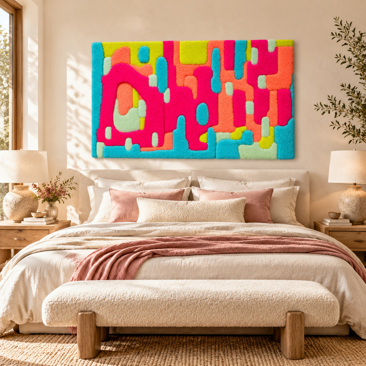 Neon Flow by Norma Chung — room setting