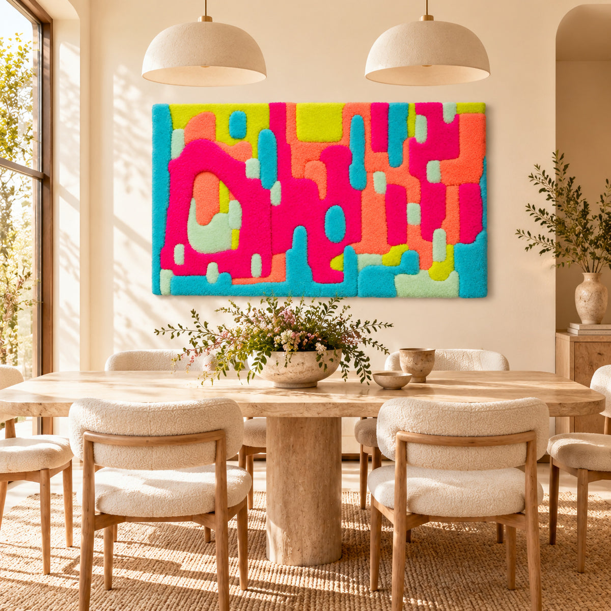 Neon Flow by Norma Chung — room setting