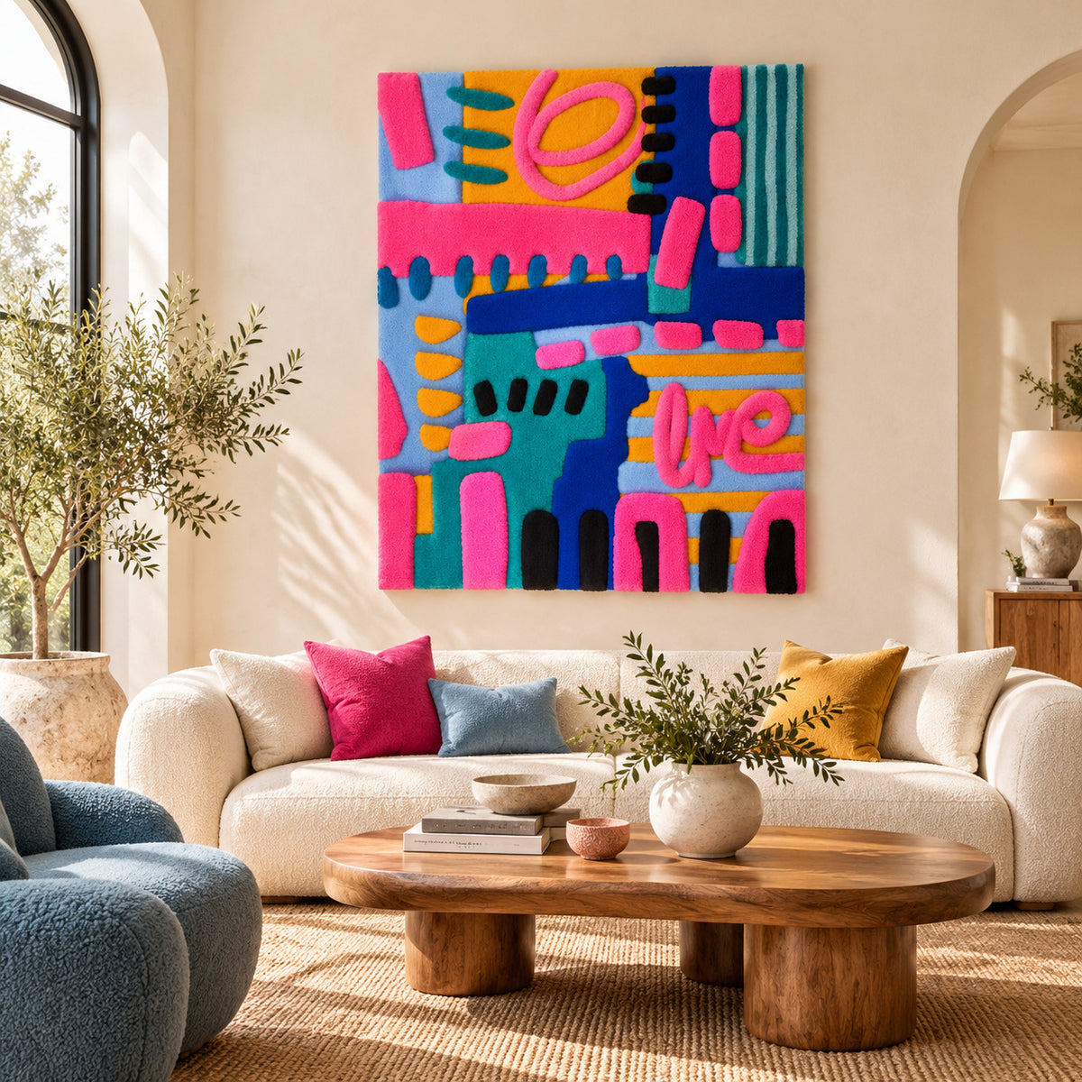 Neon Loop Circuit by Norma Chung — room setting