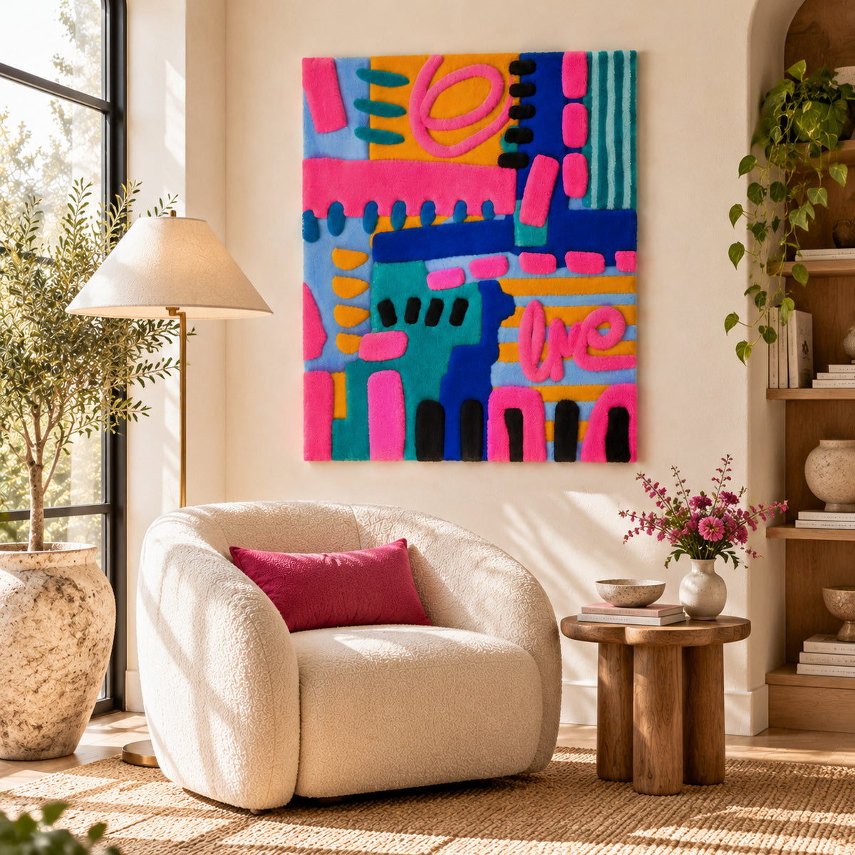 Neon Loop Circuit by Norma Chung — room setting
