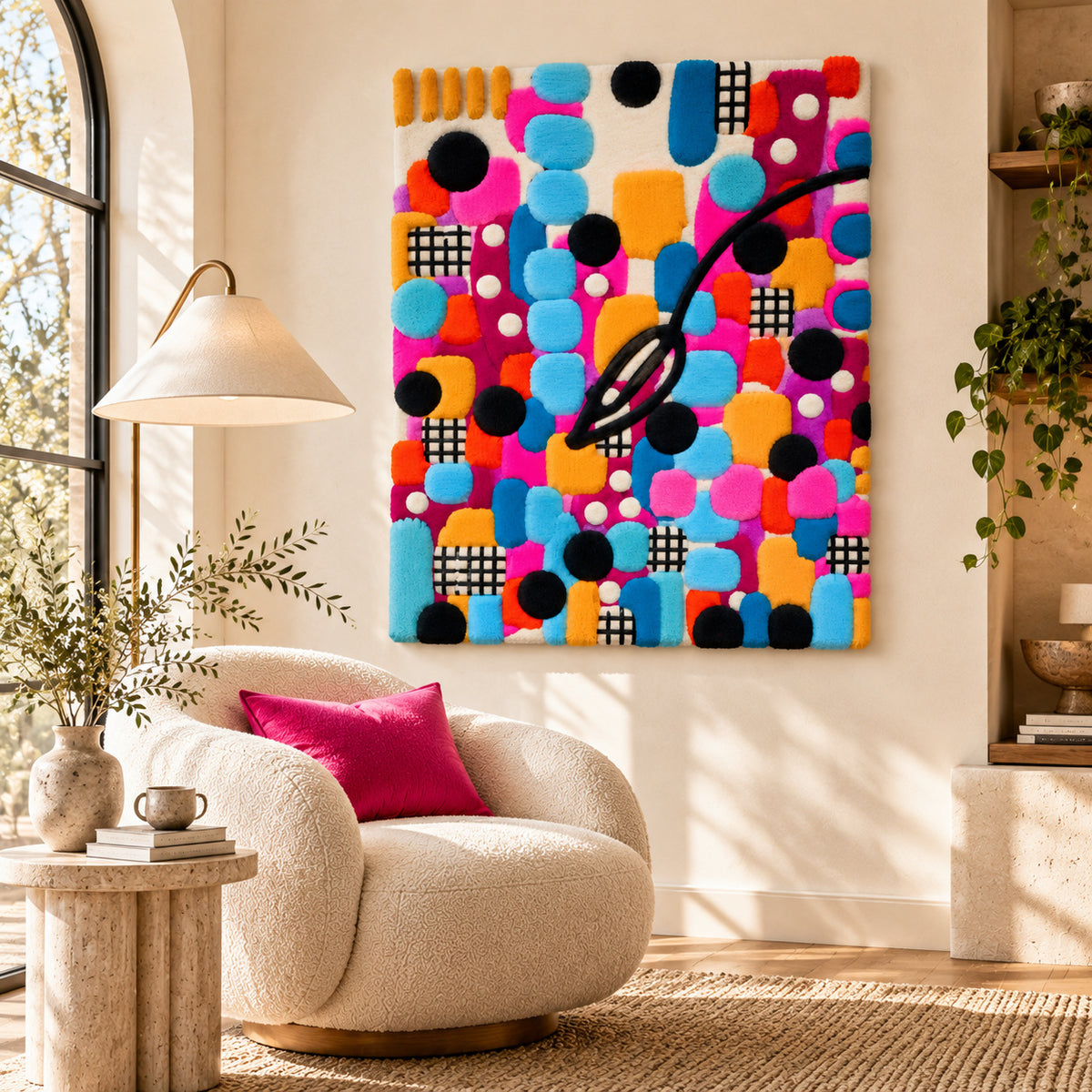 Orbit and Grid by Norma Chung — room setting