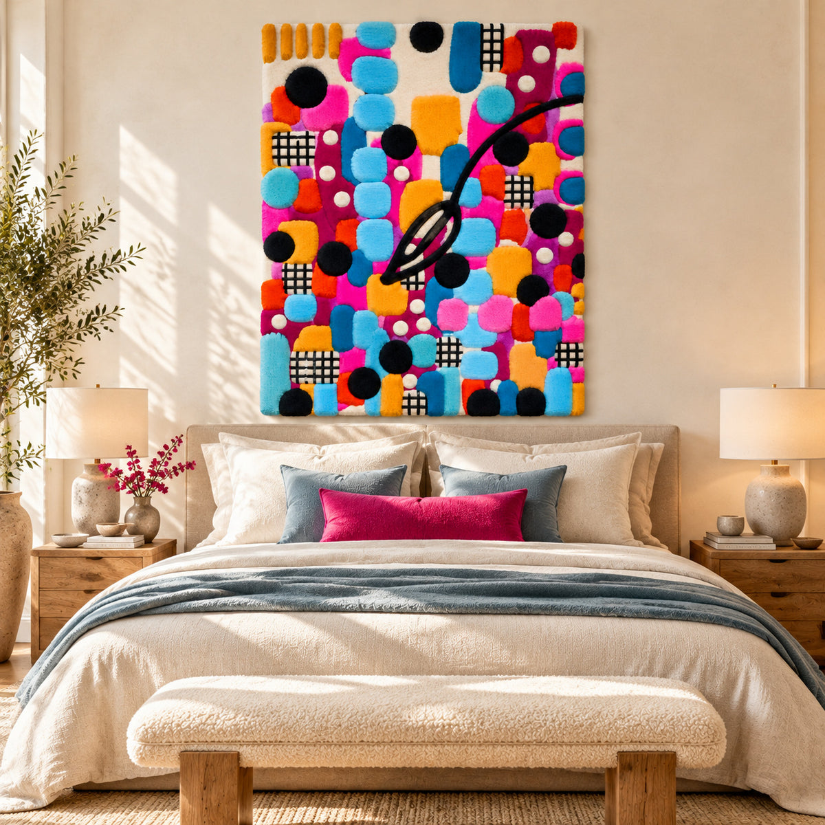 Orbit and Grid by Norma Chung — room setting